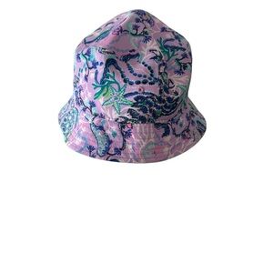 Lilly Pulitzer Pink and Blue Patterned Hat